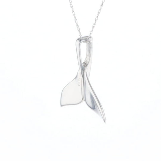 Whale Tail Pendant 14Kt Gold High Polish Realistically Designed