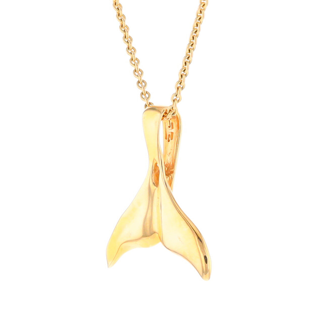 Whale Tail Necklaces Natural Nuggets Inlaid Sea Life Pendant