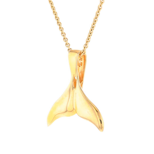 Whale Tail Necklaces Natural Nuggets Inlaid Sea Life Pendant