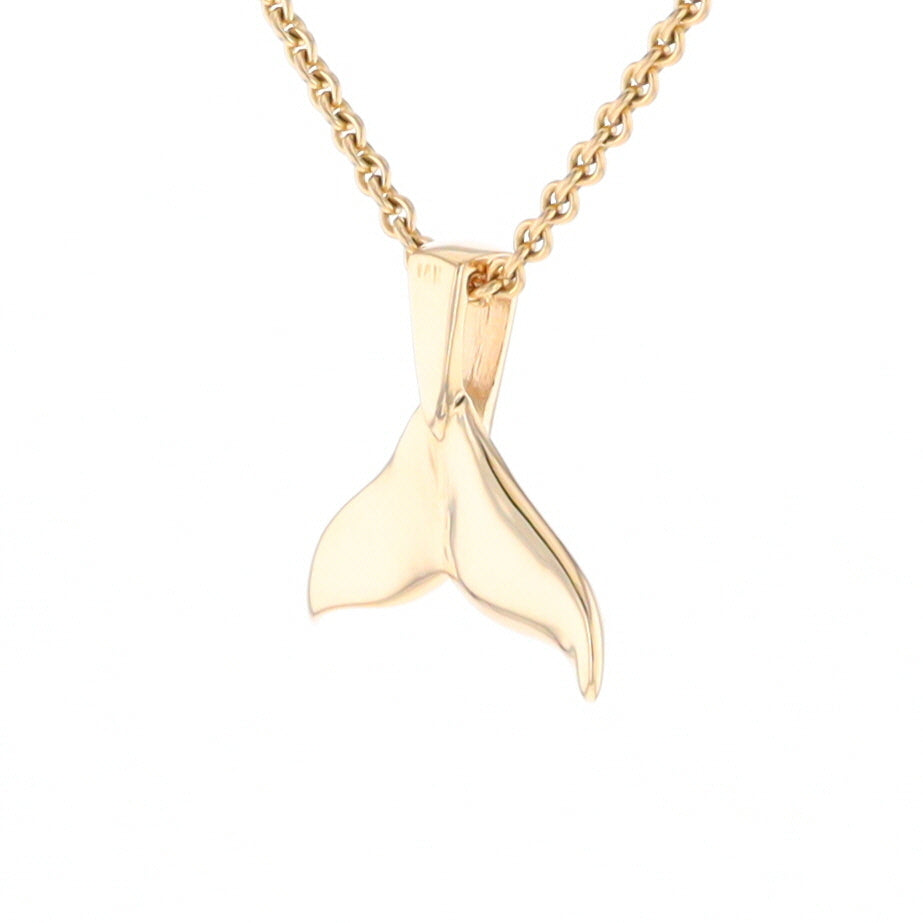 Whale Tail Necklaces Natural Nuggets Inlaid Sea Life Pendant