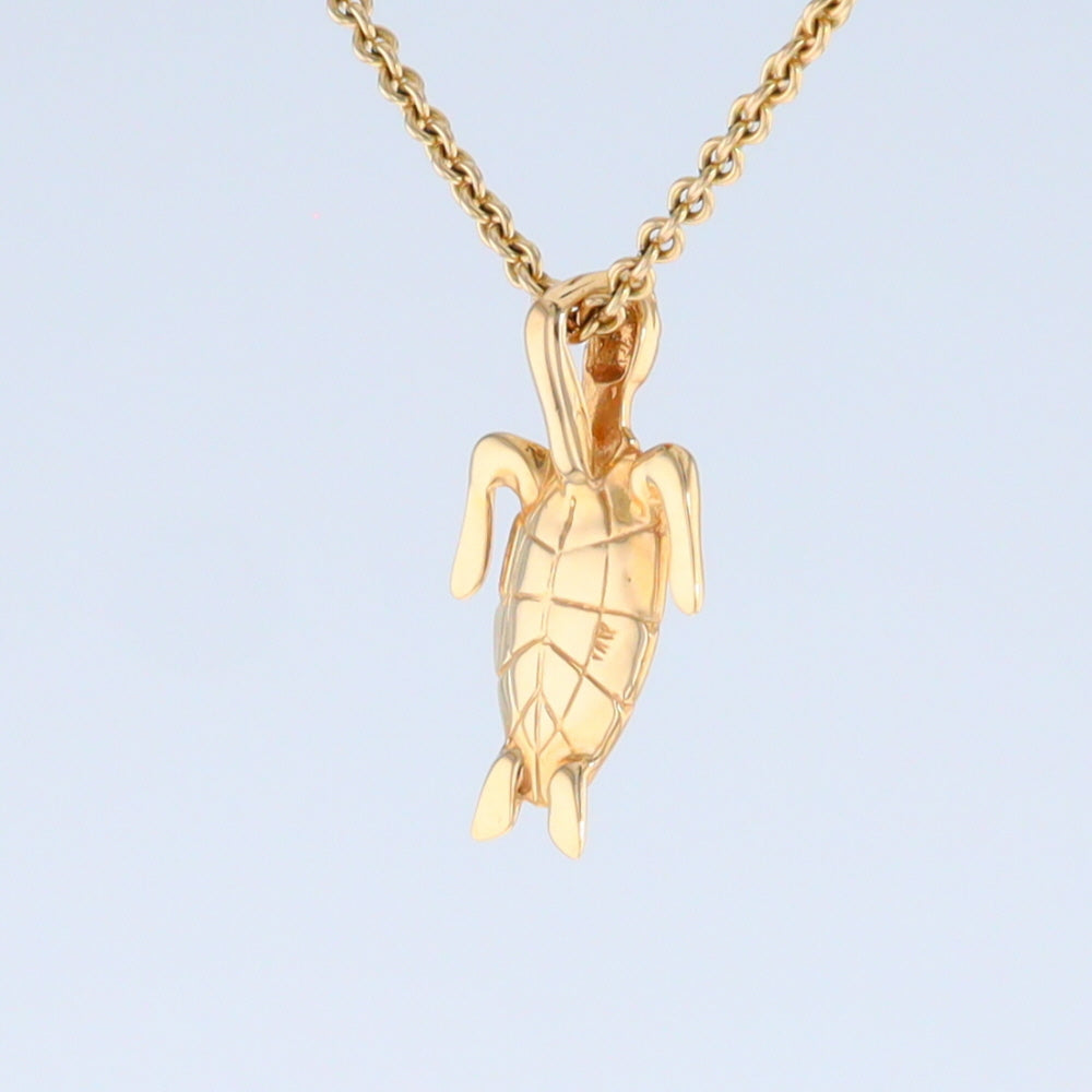Opal Pendant Inlaid Realistic Design Sea Turtle
