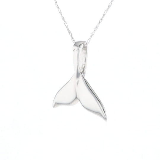 Whale Tail Pendant 14Kt Gold High Polish Realistically Designed