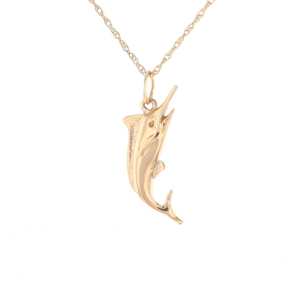 Yellow Gold Sailfish Pendant