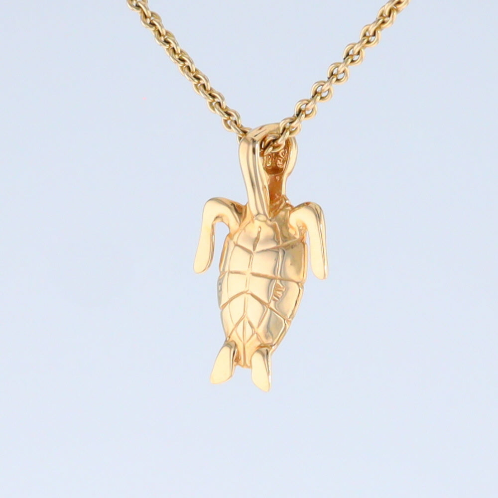 Opal Pendant Inlaid Realistic Design Sea Turtle