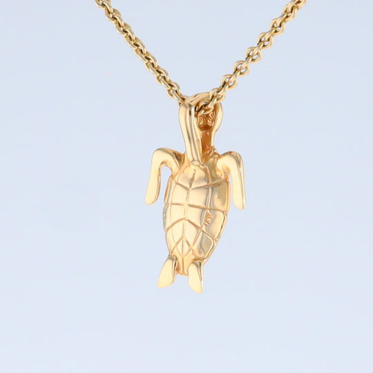 Opal Pendant Inlaid Realistic Design Sea Turtle