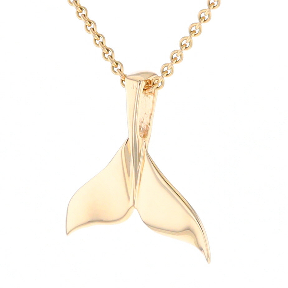 Whale Tail Necklaces Natural Nuggets Inlaid Sea Life Pendant