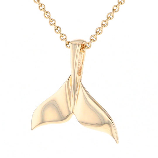 Whale Tail Necklaces Natural Nuggets Inlaid Sea Life Pendant