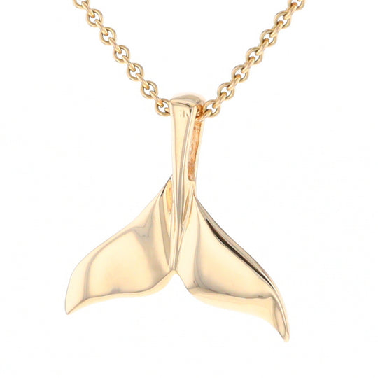 Whale Tail Necklaces Natural Nuggets Inlaid Sea Life Pendant