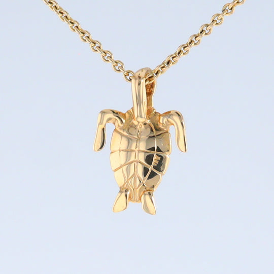 Opal Pendant Inlaid Realistic Design Sea Turtle