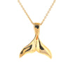 Whale Tail Necklaces Natural Nuggets Inlaid Sea Life Pendant