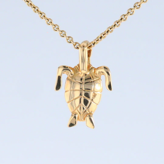 Opal Pendant Inlaid Realistic Design Sea Turtle
