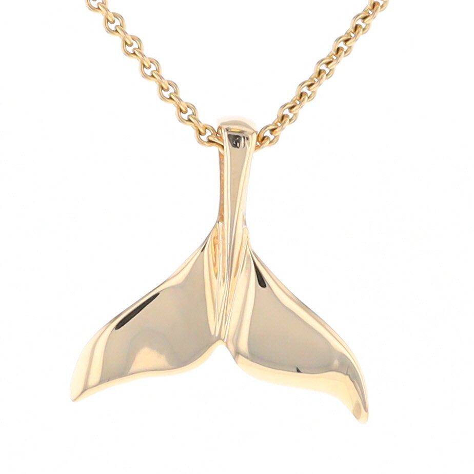 Whale Tail Necklaces Natural Nuggets Inlaid Sea Life Pendant