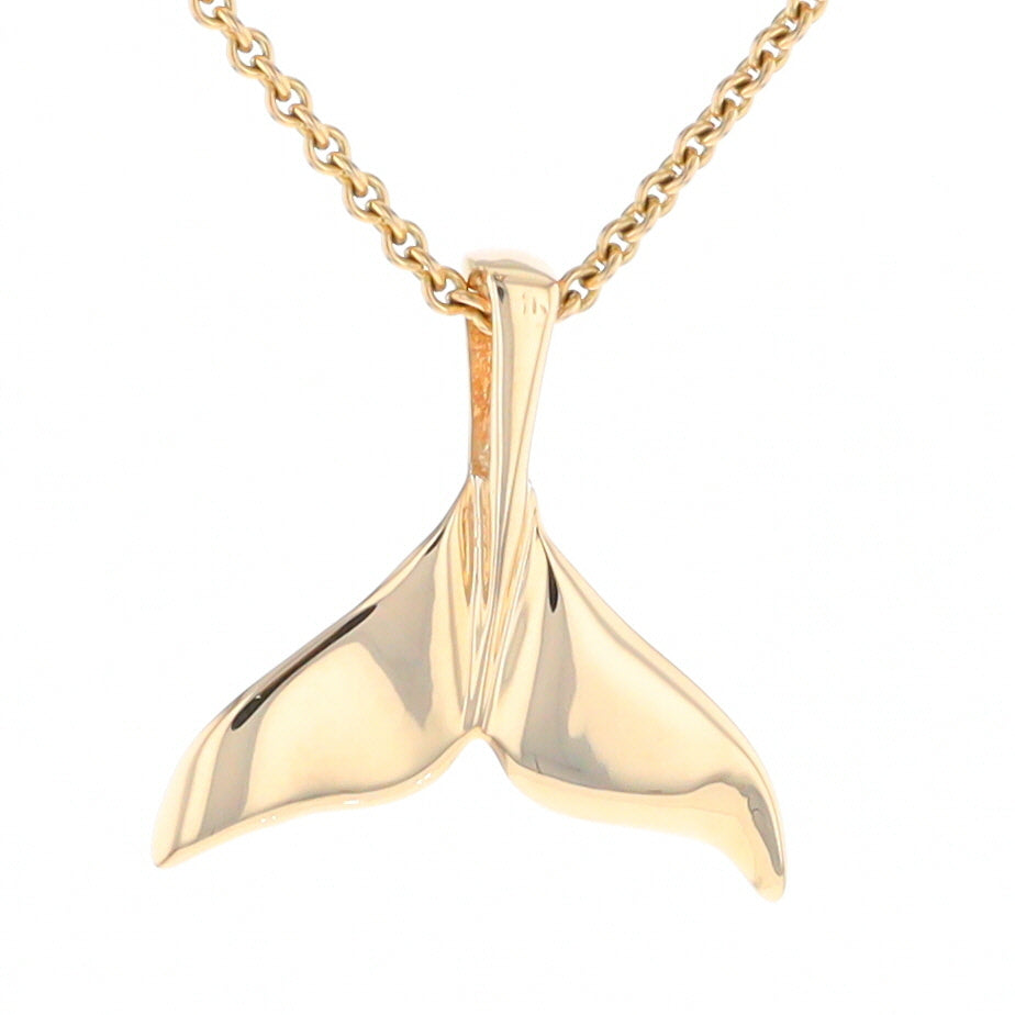 Whale Tail Necklaces Natural Nuggets Inlaid Sea Life Pendant