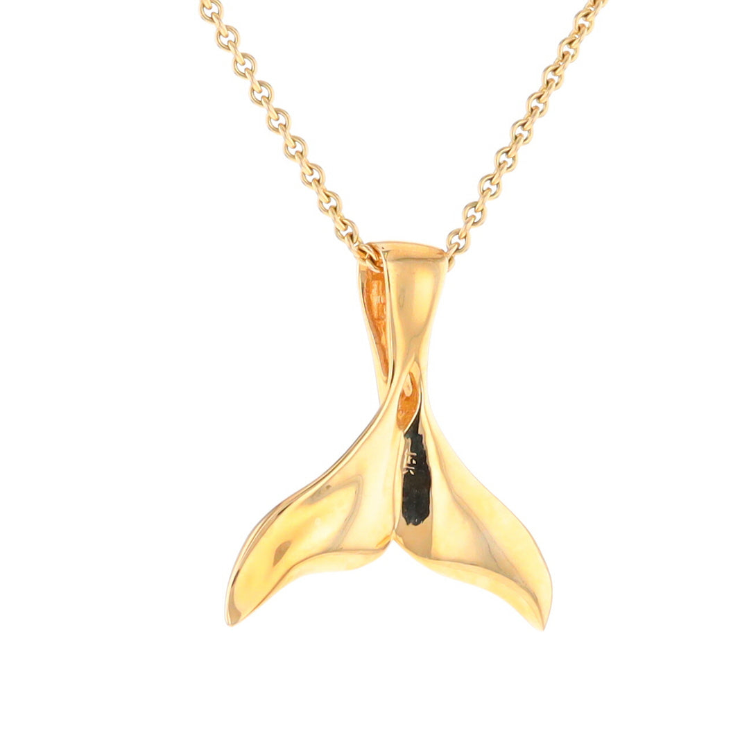 Whale Tail Necklaces Natural Nuggets Inlaid Sea Life Pendant