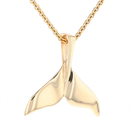 Whale Tail Necklaces Natural Nuggets Inlaid Sea Life Pendant