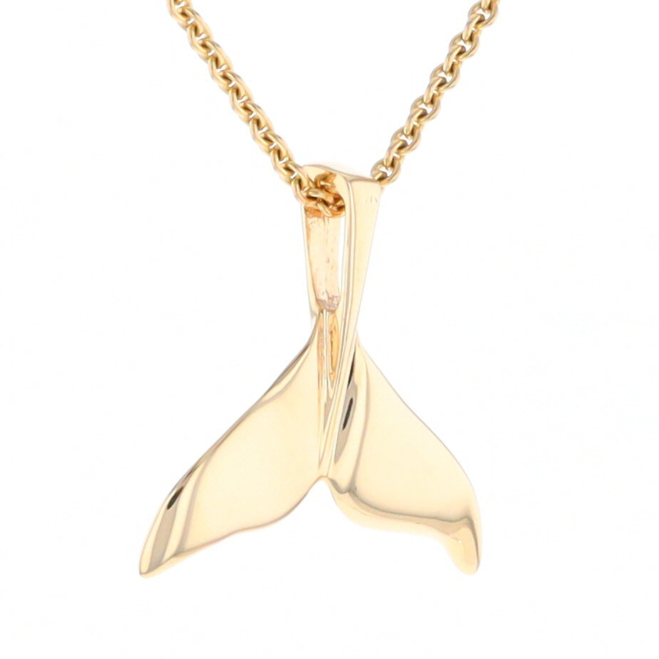 Whale Tail Necklaces Natural Nuggets Inlaid Sea Life Pendant