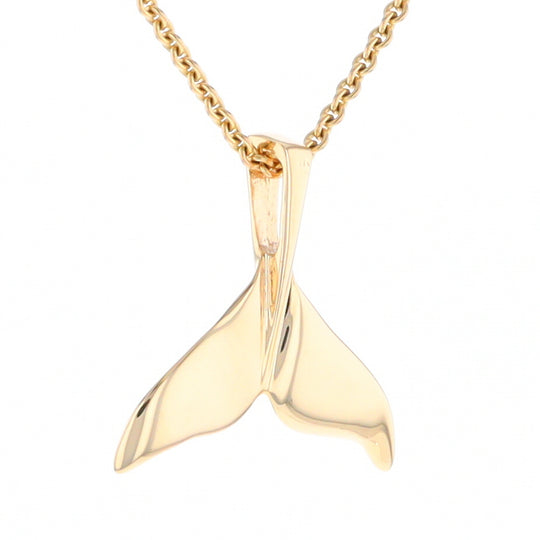 Whale Tail Necklaces Natural Nuggets Inlaid Sea Life Pendant