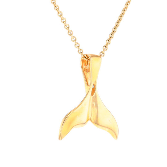 Whale Tail Necklaces Natural Nuggets Inlaid Sea Life Pendant