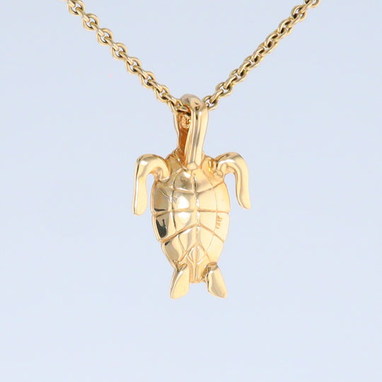 Opal Pendant Inlaid Realistic Design Sea Turtle