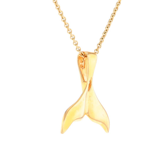 Whale Tail Necklaces Natural Nuggets Inlaid Sea Life Pendant