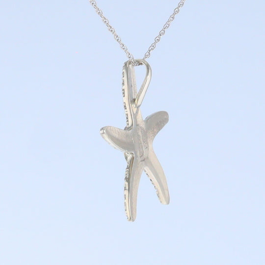 Opal Pendant Inlaid Realistic Star Fish Sea Life Design