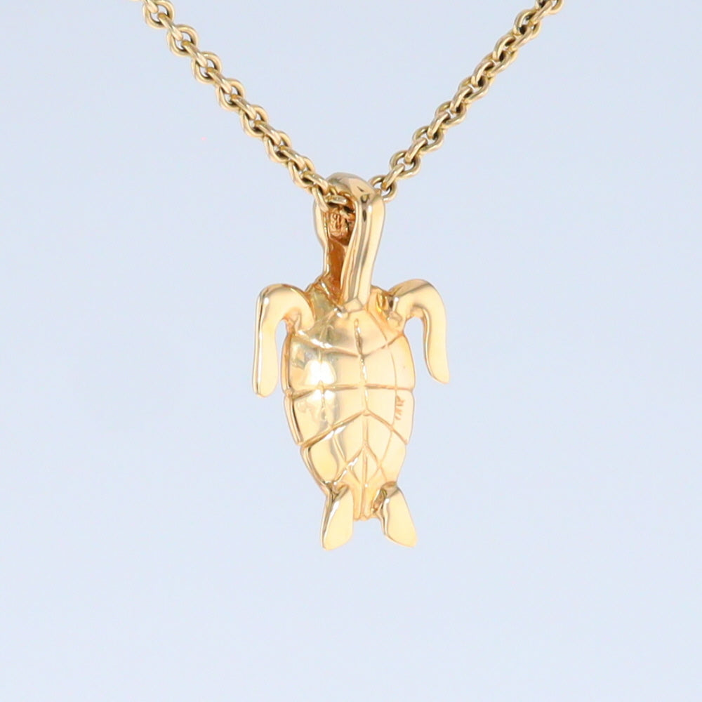 Opal Pendant Inlaid Realistic Design Sea Turtle
