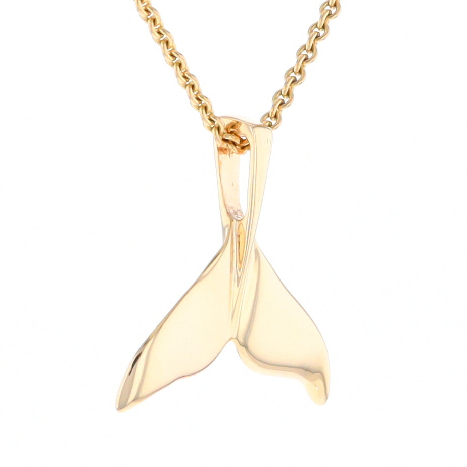 Whale Tail Necklaces Natural Nuggets Inlaid Sea Life Pendant
