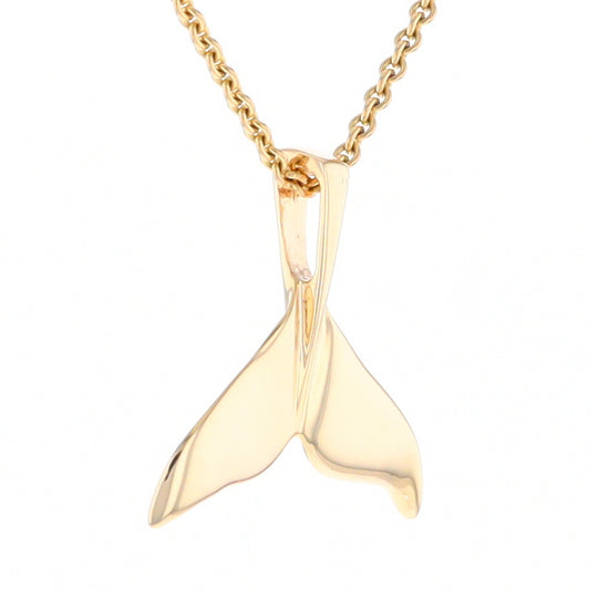Whale Tail Necklaces Natural Nuggets Inlaid Sea Life Pendant