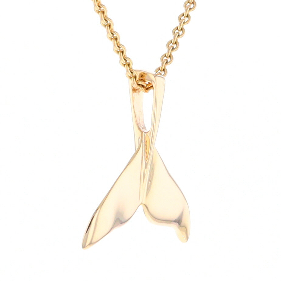 Whale Tail Necklaces Natural Nuggets Inlaid Sea Life Pendant