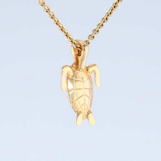 Opal Pendant Inlaid Realistic Design Sea Turtle