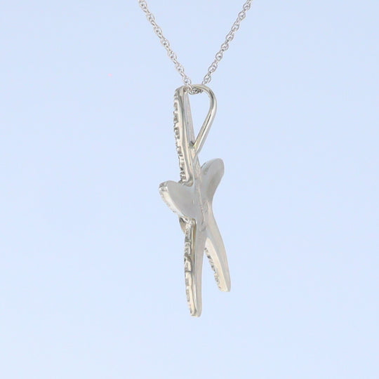 Opal Pendant Inlaid Realistic Star Fish Sea Life Design