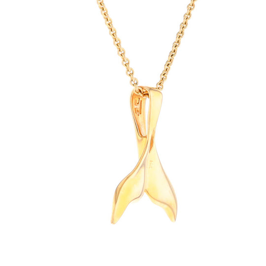 Whale Tail Necklaces Natural Nuggets Inlaid Sea Life Pendant