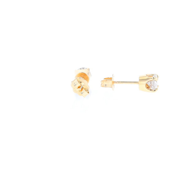 0.63ctw Round Brilliant Cut Diamond Stud Earrings