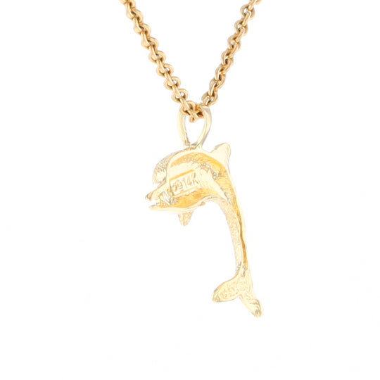 Textured Dolphin Pendant