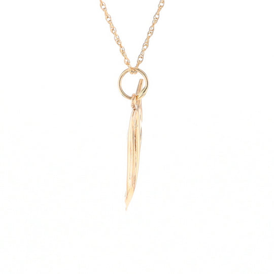 Yellow Gold Sailfish Pendant