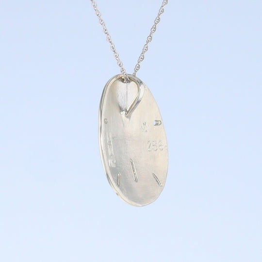 Opal Pendant Inlaid Realistic Sand Dollar Sea Life Design