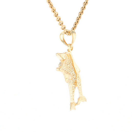 Textured Double Dolphin Pendant
