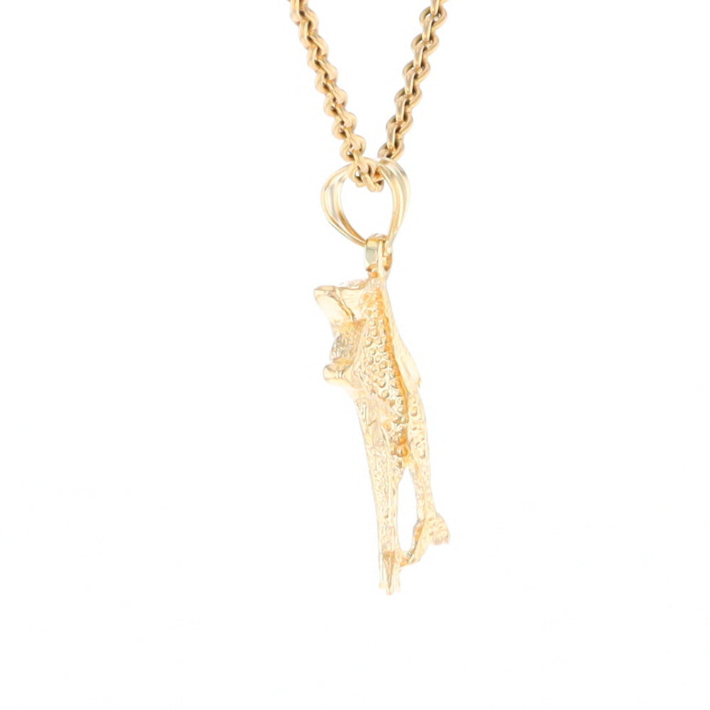 Textured Double Dolphin Pendant