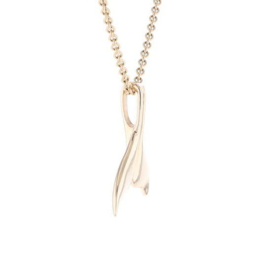 Whale Tail Necklaces Natural Gold Quartz and Nuggets Inlaid Pendant