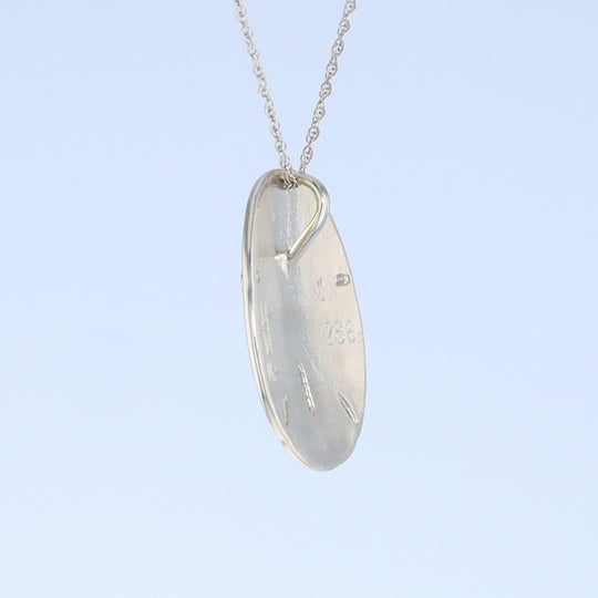 Opal Pendant Inlaid Realistic Sand Dollar Sea Life Design