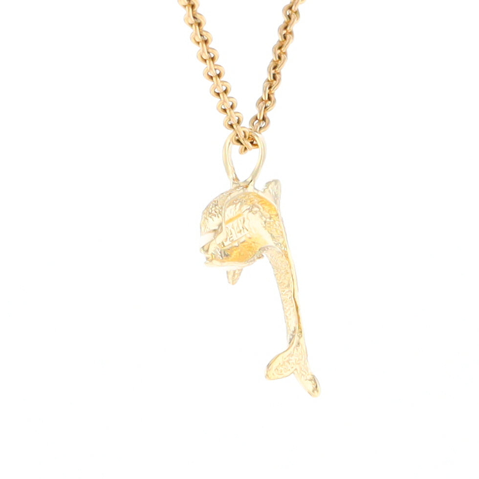 Textured Dolphin Pendant
