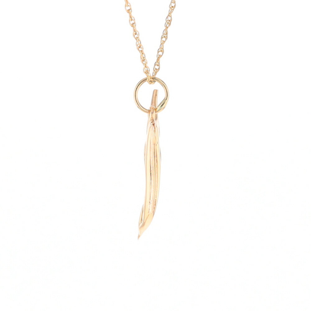 Yellow Gold Sailfish Pendant