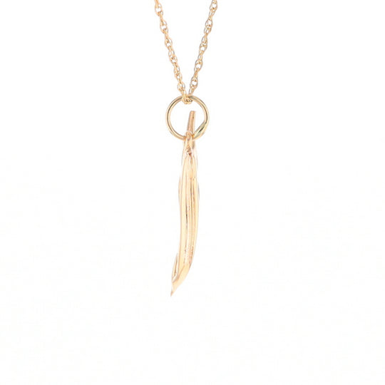 Yellow Gold Sailfish Pendant
