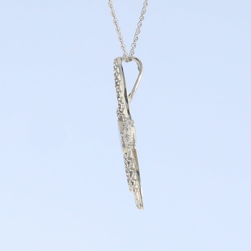 Opal Pendant Inlaid Realistic Star Fish Sea Life Design