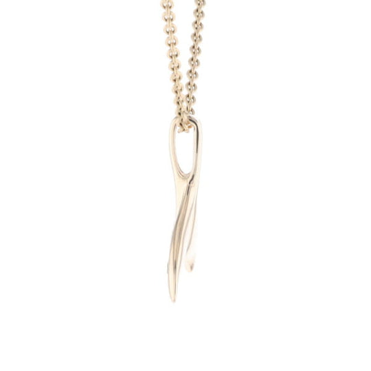 Whale Tail Necklaces Natural Gold Quartz and Nuggets Inlaid Pendant