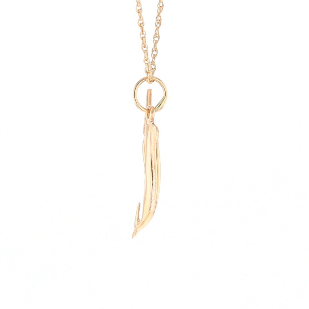 Yellow Gold Sailfish Pendant