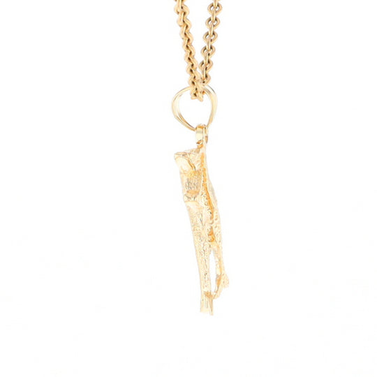 Textured Double Dolphin Pendant