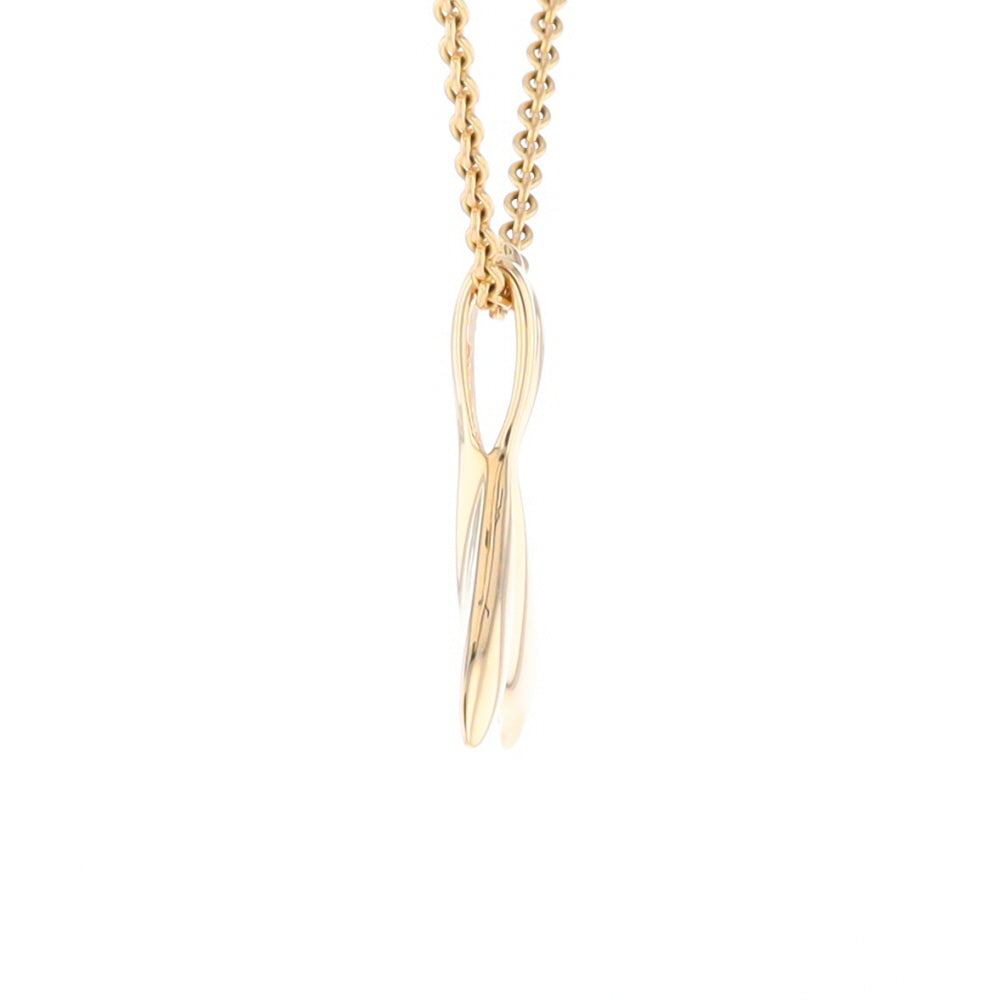 Whale Tail Necklaces Gold Quartz Double Sided Inlaid Sea Life Pendant