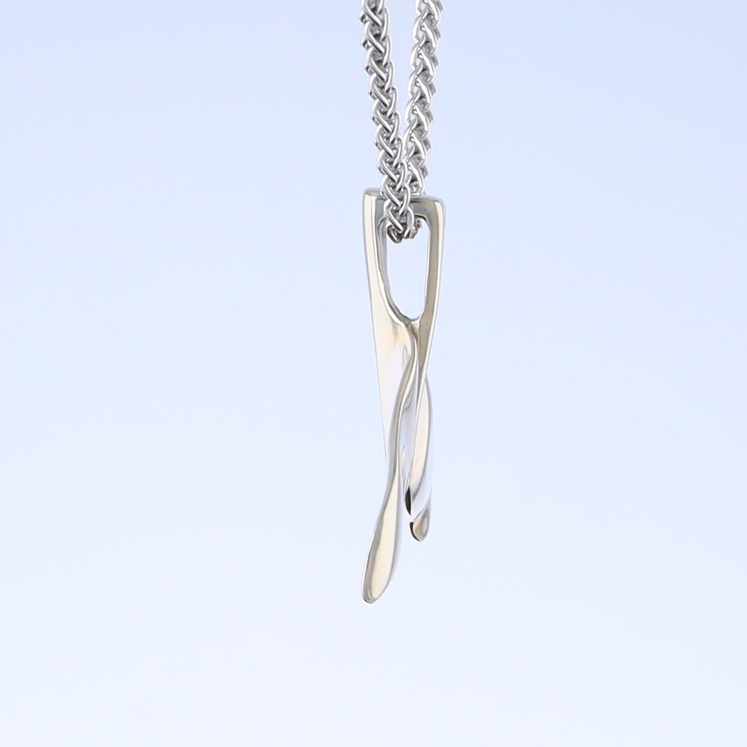 Whale Tail Pendant Natural Opal Single Sided Inlaid Sea Life Pendant