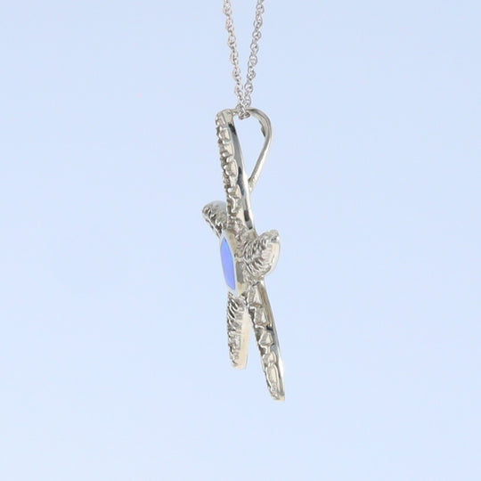Opal Pendant Inlaid Realistic Star Fish Sea Life Design